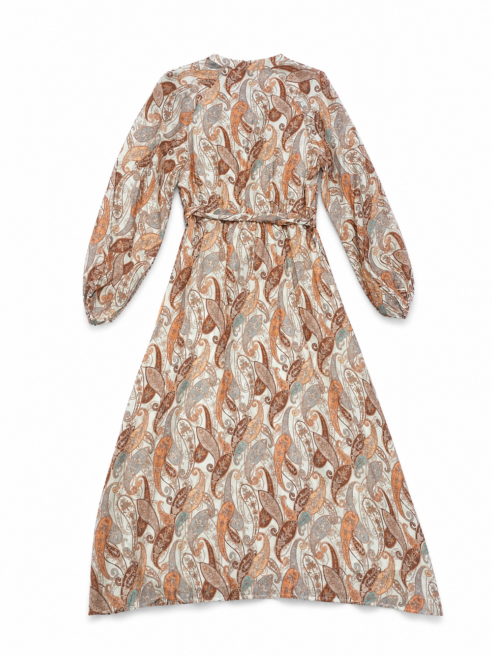 Sunny Girl paisley print tie-waist maxi dress