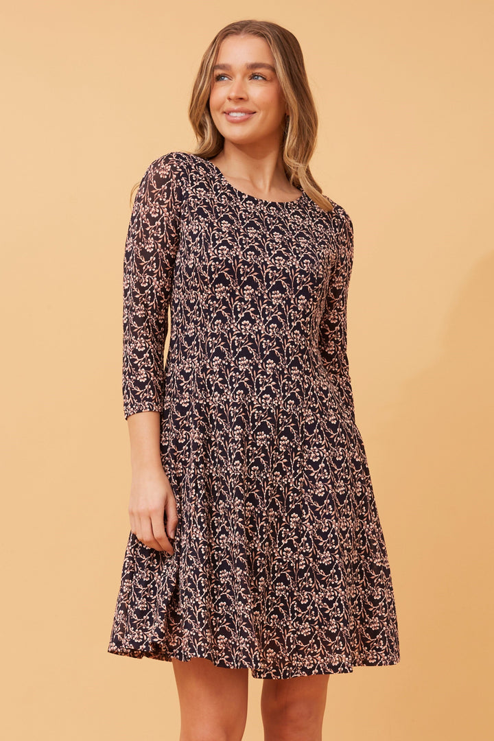 Floral Wrap-Effect Maxi Dress