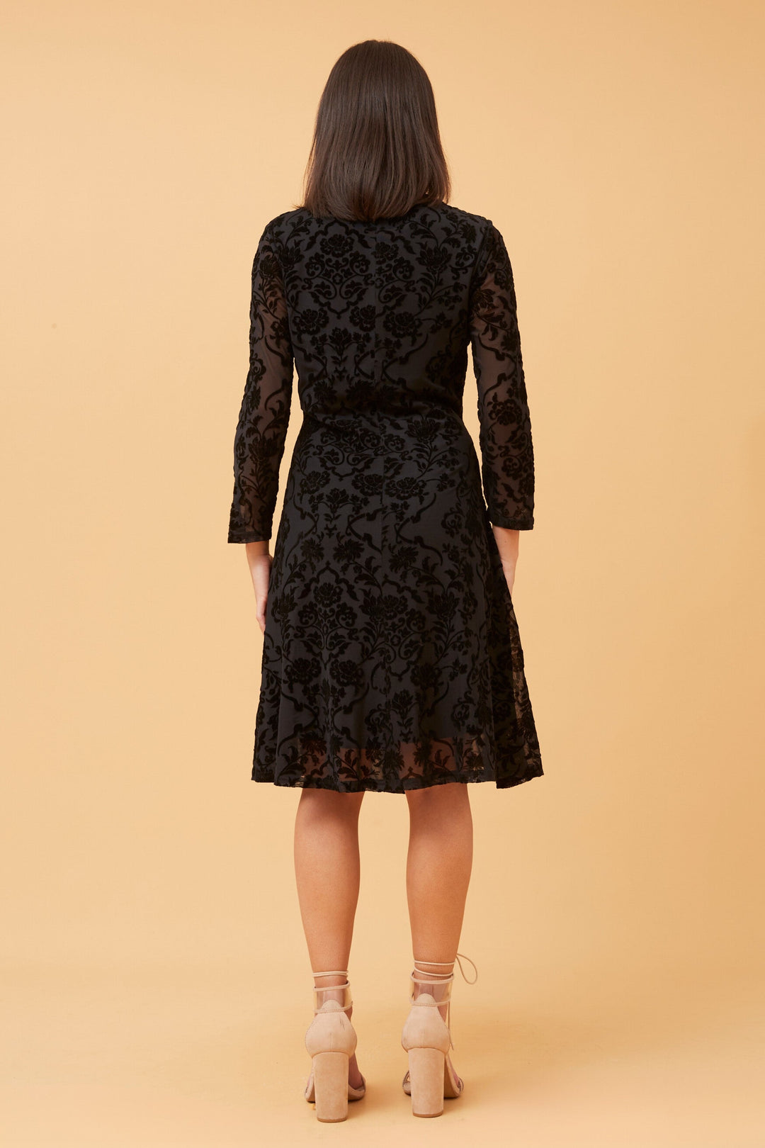 Devoré Fit &amp;amp; Flare Dress