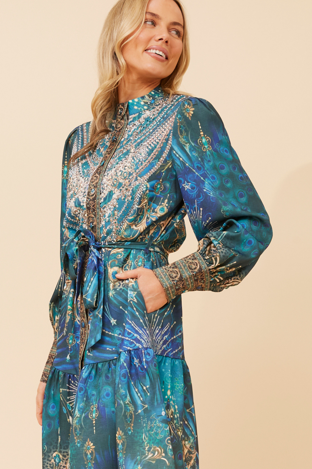 Blue Print Dress