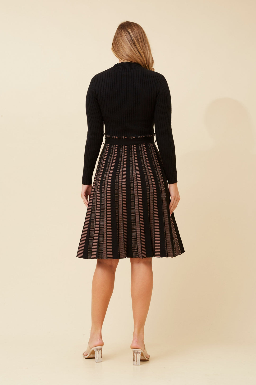 Knit Contrast Dress
