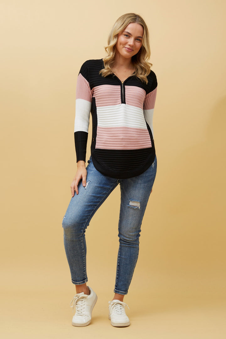 Printed Knit Top