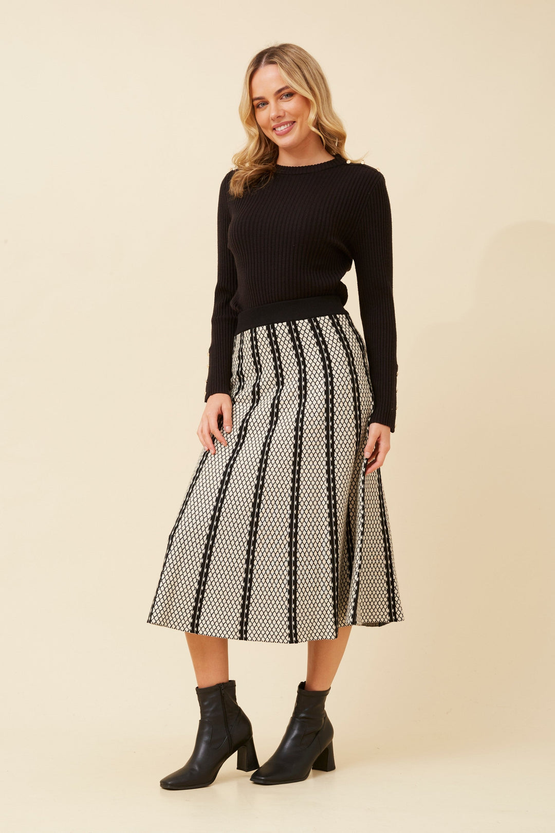 Knit Midi Skirt