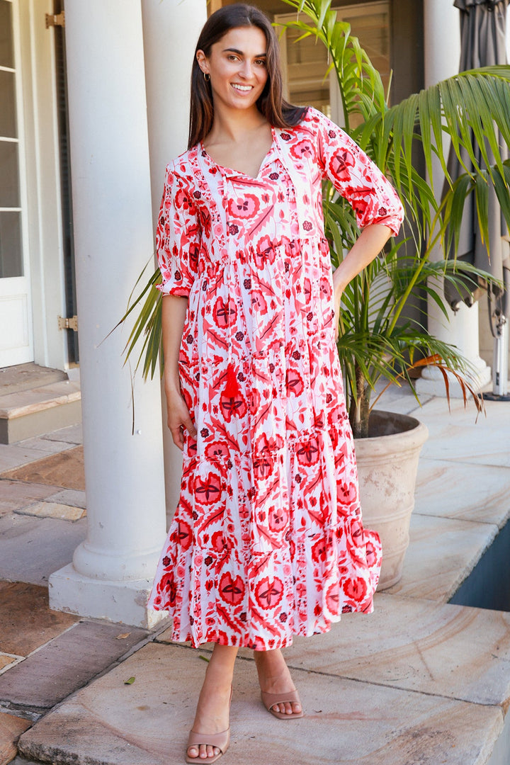 Shimona Dress Maruka Red