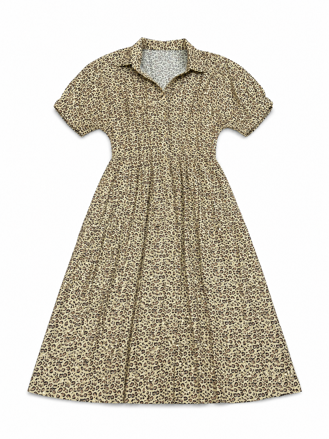 Sunny Girl leopard print shirt dress
