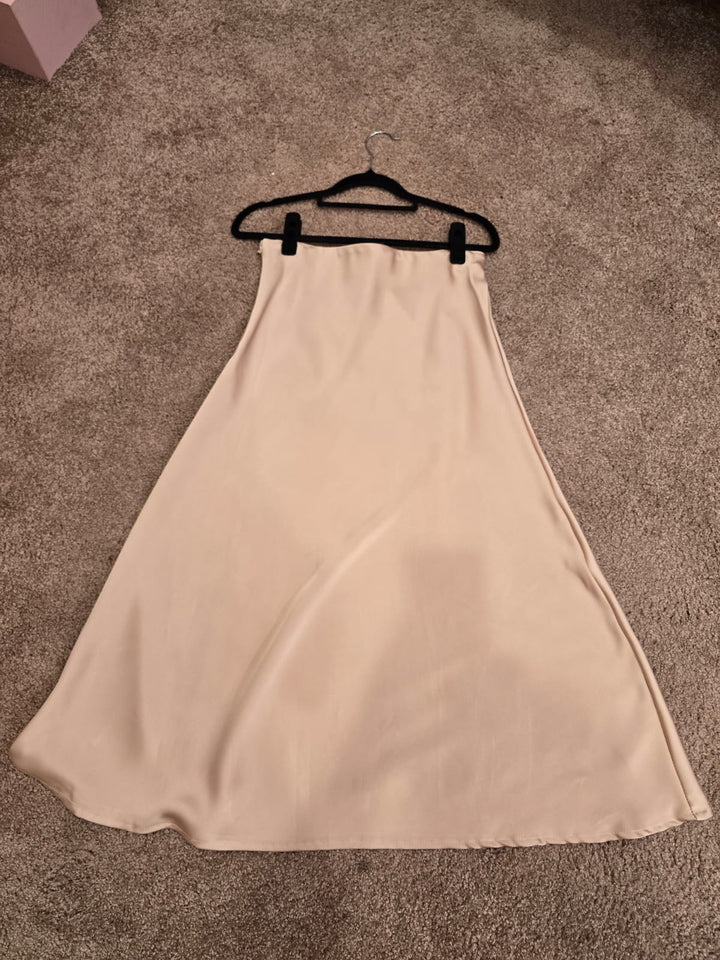 A-Line Satin Smooth Sleek Stunning Skirt