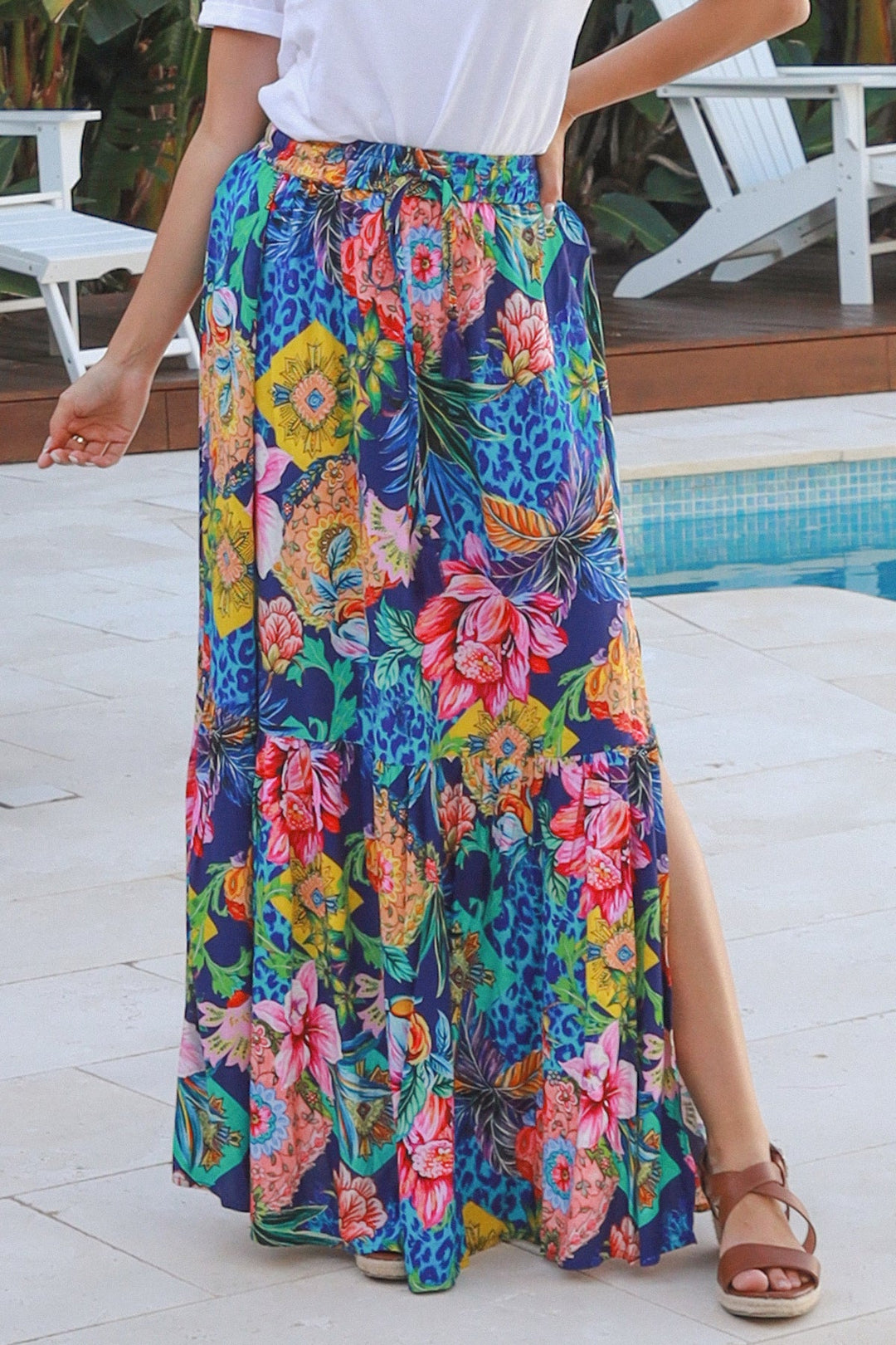 Cindy Skirt, Blue Print