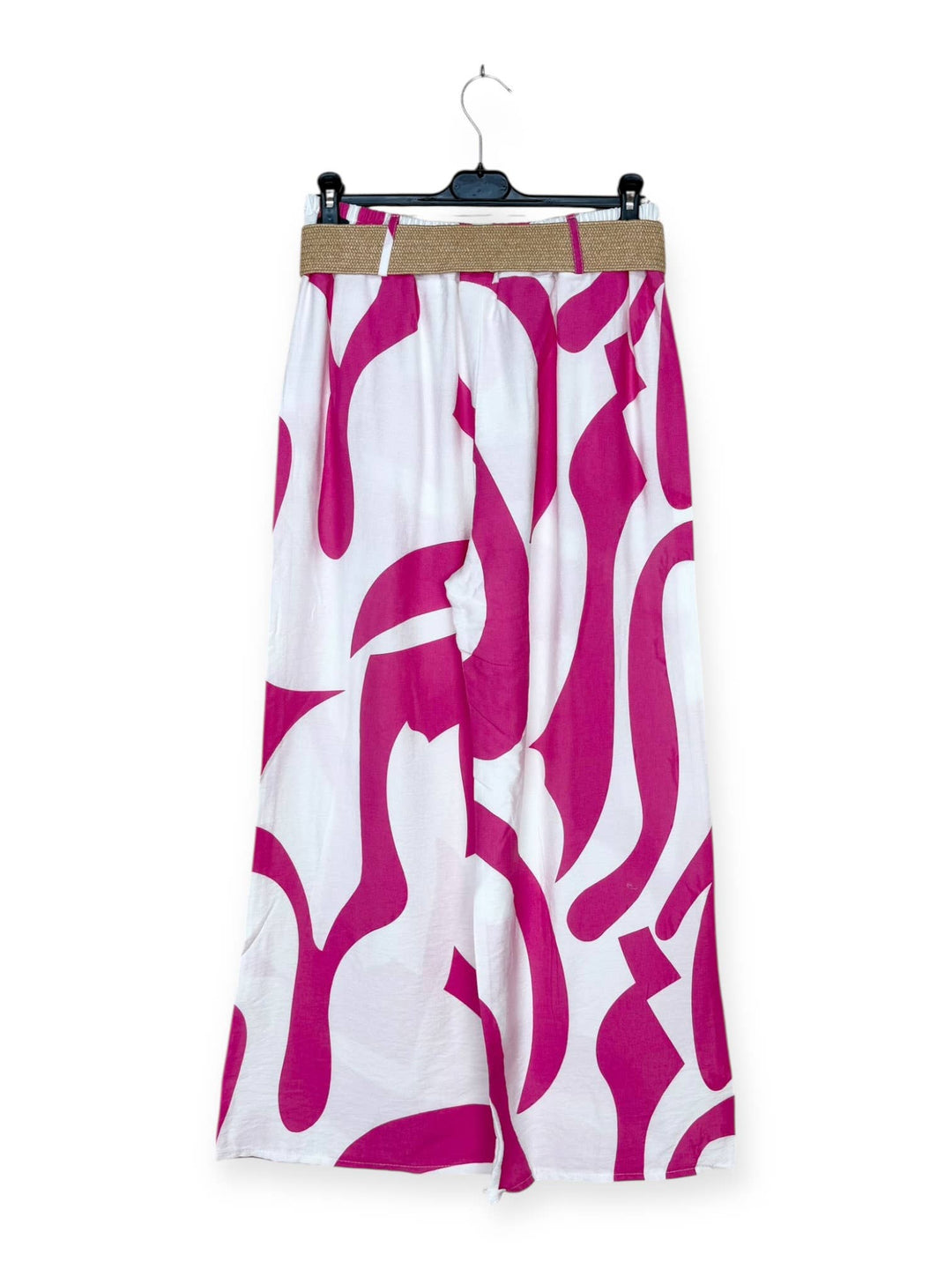 Pants with abstract pattern