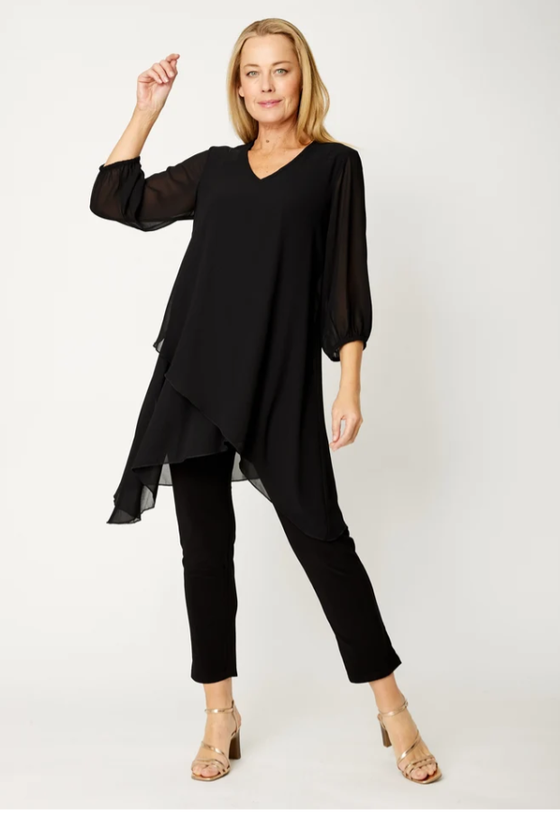 Andy Chiffon Overlay Tunic