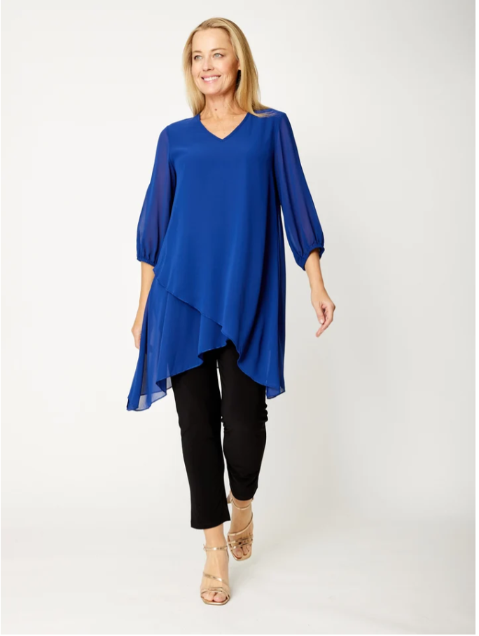 Andy Chiffon Overlay Tunic