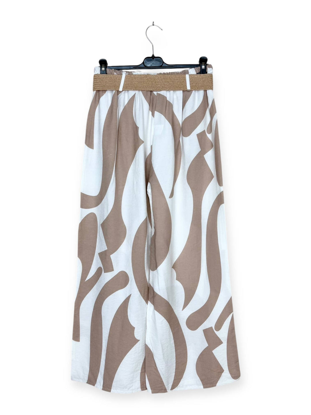 Pants with abstract pattern