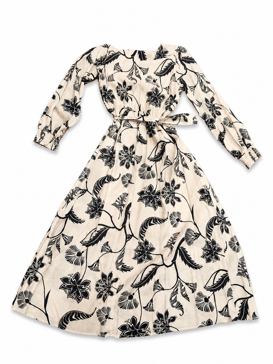 Sunny Girl black floral wrap maxi dress